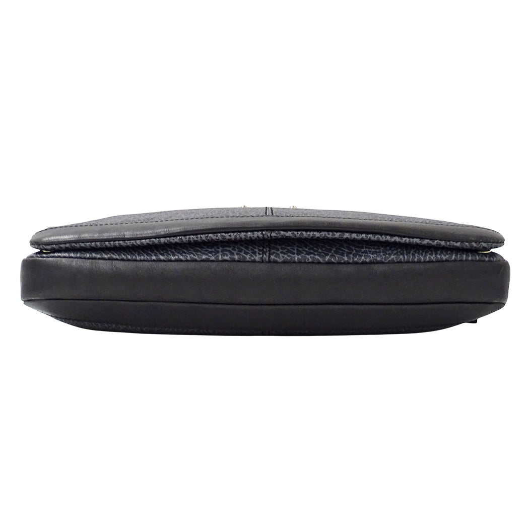 BALENCIAGA バレンシアガ ビジネスバッグ ブルーグレー 340683 レザー メンズ 【中古】