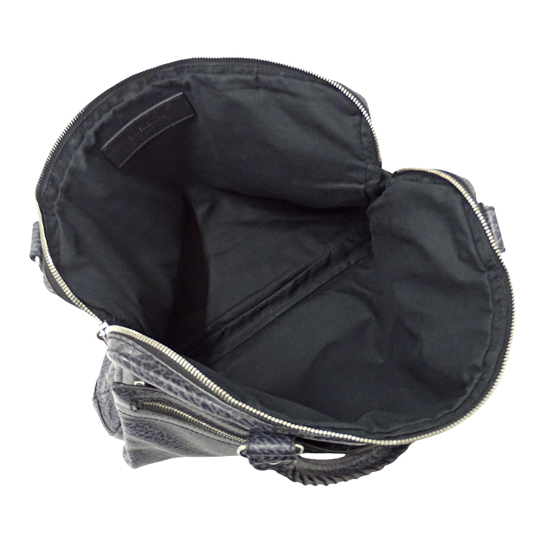 BALENCIAGA バレンシアガ ビジネスバッグ ブルーグレー 340683 レザー メンズ 【中古】