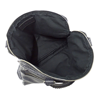 BALENCIAGA バレンシアガ ビジネスバッグ ブルーグレー 340683 レザー メンズ 【中古】