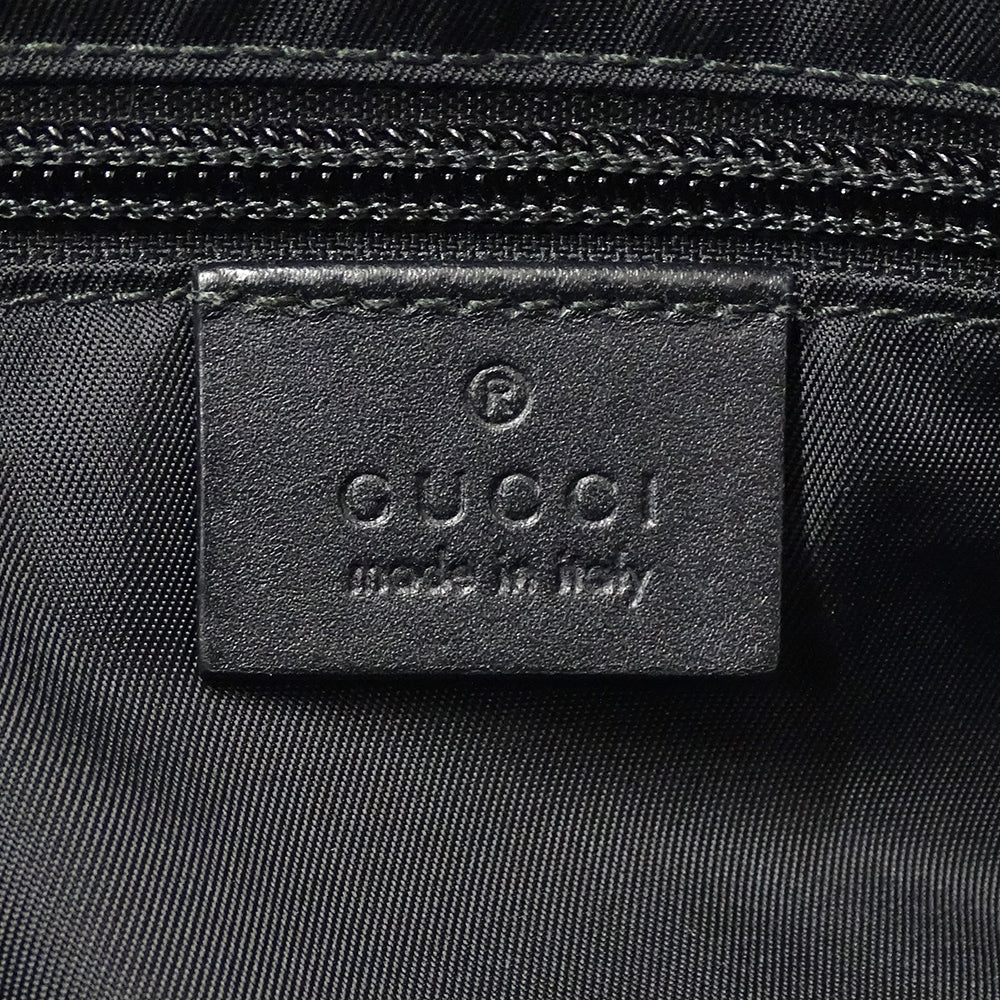 GUCCI グッチ ショルダーバッグ シェリー ブラック 387111 ナイロン メンズ 【中古】