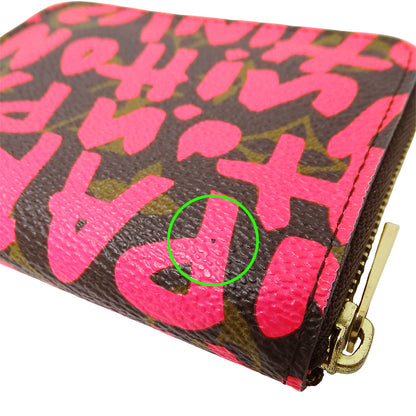 LOUIS VUITTON ルイ・ヴィトン ジッピー コインパース コインケース モノグラム グラフィティ フューシャ M93707 レディース 【中古】