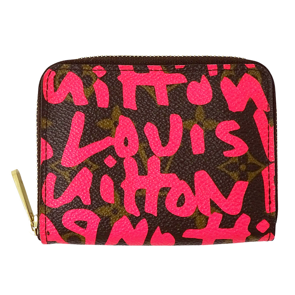 LOUIS VUITTON ルイ・ヴィトン ジッピー コインパース コインケース モノグラム グラフィティ フューシャ M93707 レディース 【中古】