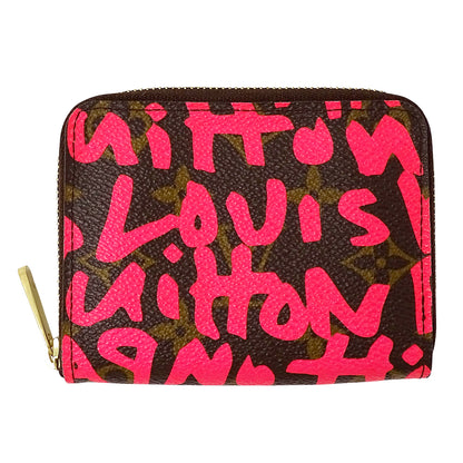 LOUIS VUITTON ルイ・ヴィトン ジッピー コインパース コインケース モノグラム グラフィティ フューシャ M93707 レディース 【中古】