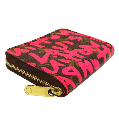LOUIS VUITTON ルイ・ヴィトン ジッピー コインパース コインケース モノグラム グラフィティ フューシャ M93707 レディース 【中古】