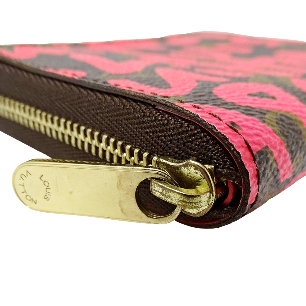 LOUIS VUITTON ルイ・ヴィトン ジッピー コインパース コインケース モノグラム グラフィティ フューシャ M93707 レディース 【中古】