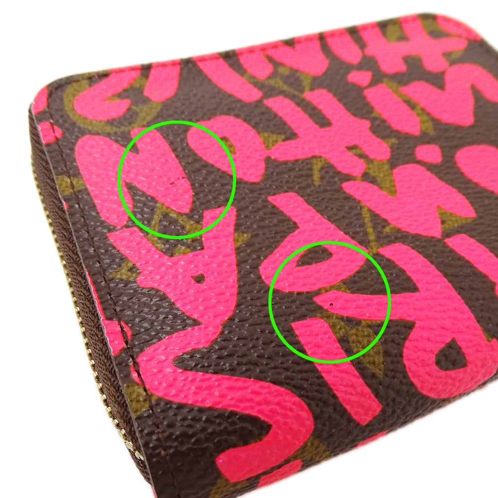 LOUIS VUITTON ルイ・ヴィトン ジッピー コインパース コインケース モノグラム グラフィティ フューシャ M93707 レディース 【中古】