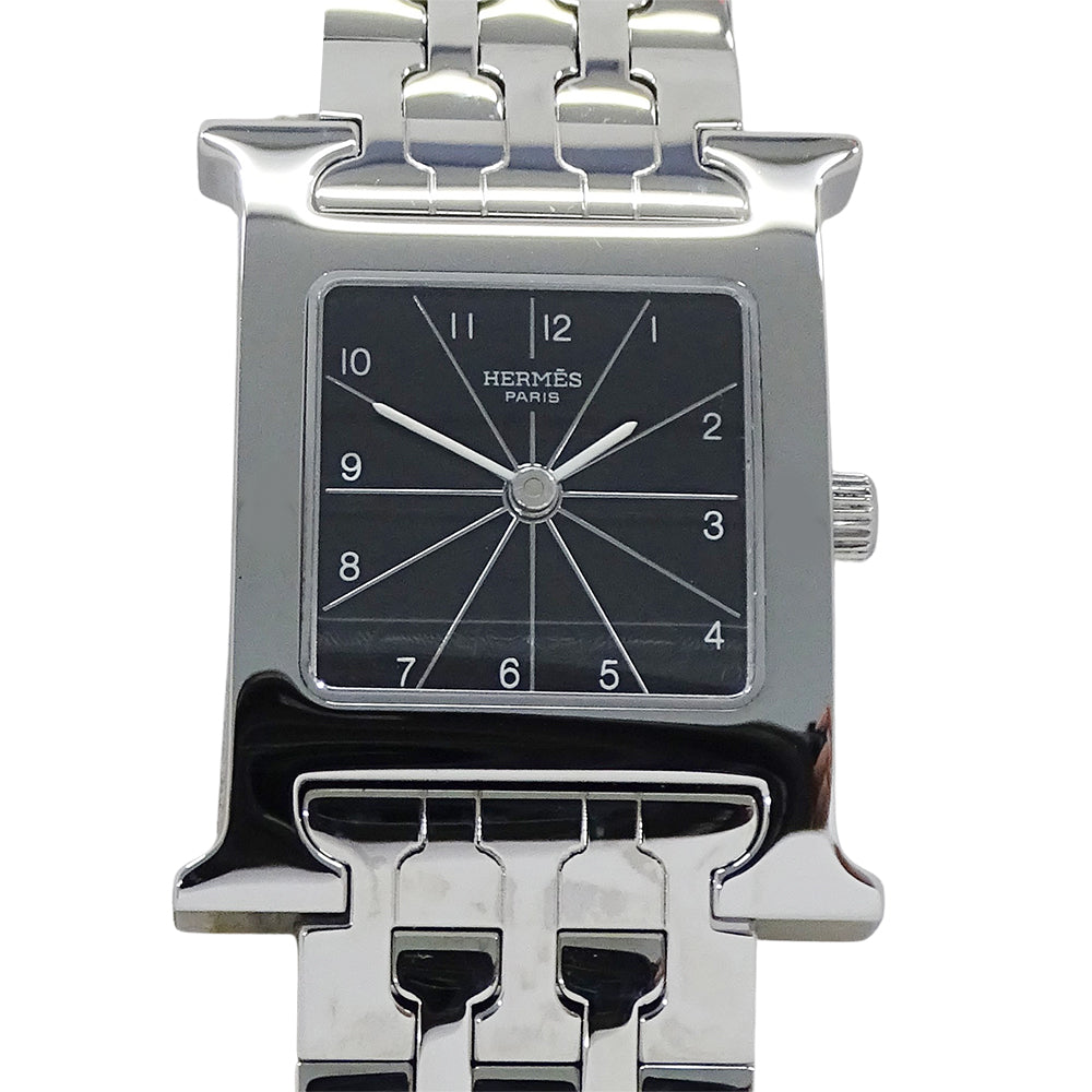 HERMES エルメス Hウォッチ HH1.210 レディース 腕時計 クオーツ QZ ステンレス OH・磨き済み【中古】