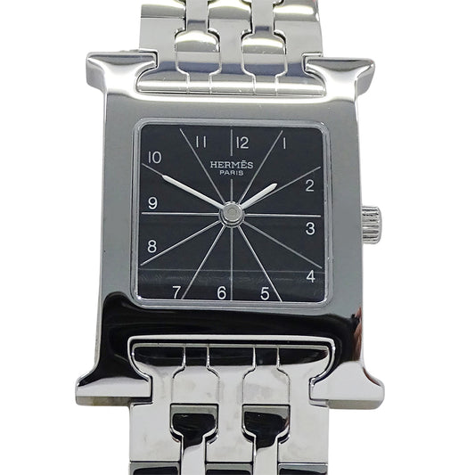 HERMES エルメス Hウォッチ HH1.210 レディース 腕時計 クオーツ QZ ステンレス OH・磨き済み【中古】