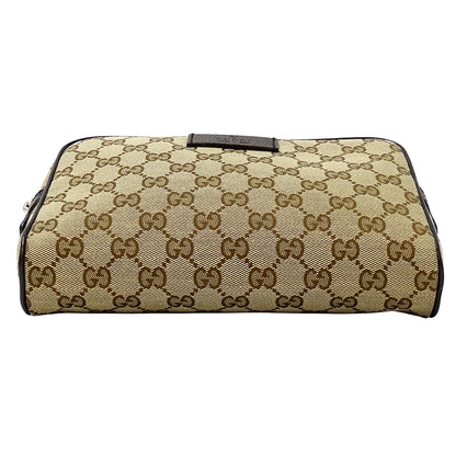 GUCCI グッチ ボディバッグ ウエストバッグ ベージュ ブラウン 449174 GGスプリームキャンバス メンズ 【中古】