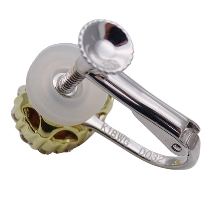 KARATI カラッチ イヤリング K18YG K18WG ピンクサファイア ダイヤモンド レディース 【中古】