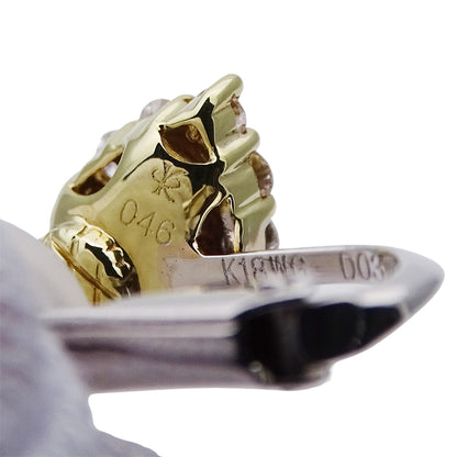 KARATI カラッチ イヤリング K18YG K18WG ピンクサファイア ダイヤモンド レディース 【中古】