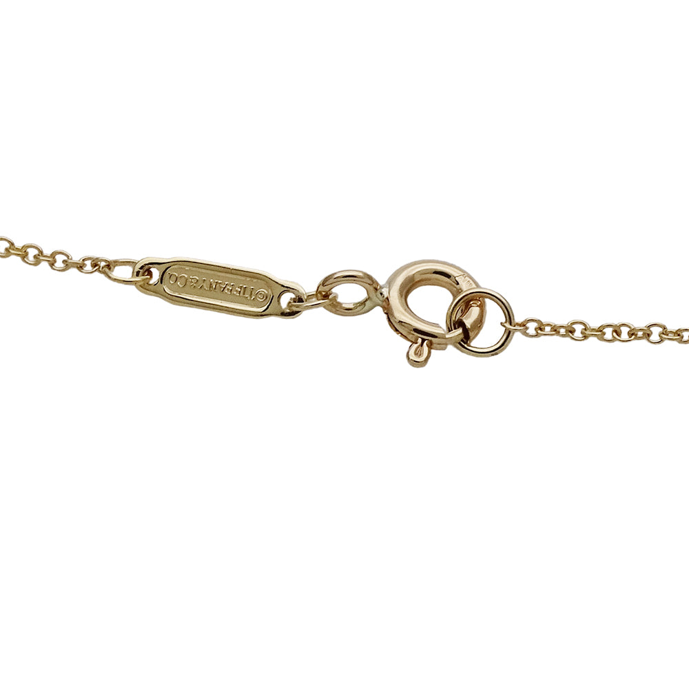 TIFFANY&Co. ティファニー ミニ ハートタグ ネックレス 750YG イエローゴールド レディース 磨き済み【中古】