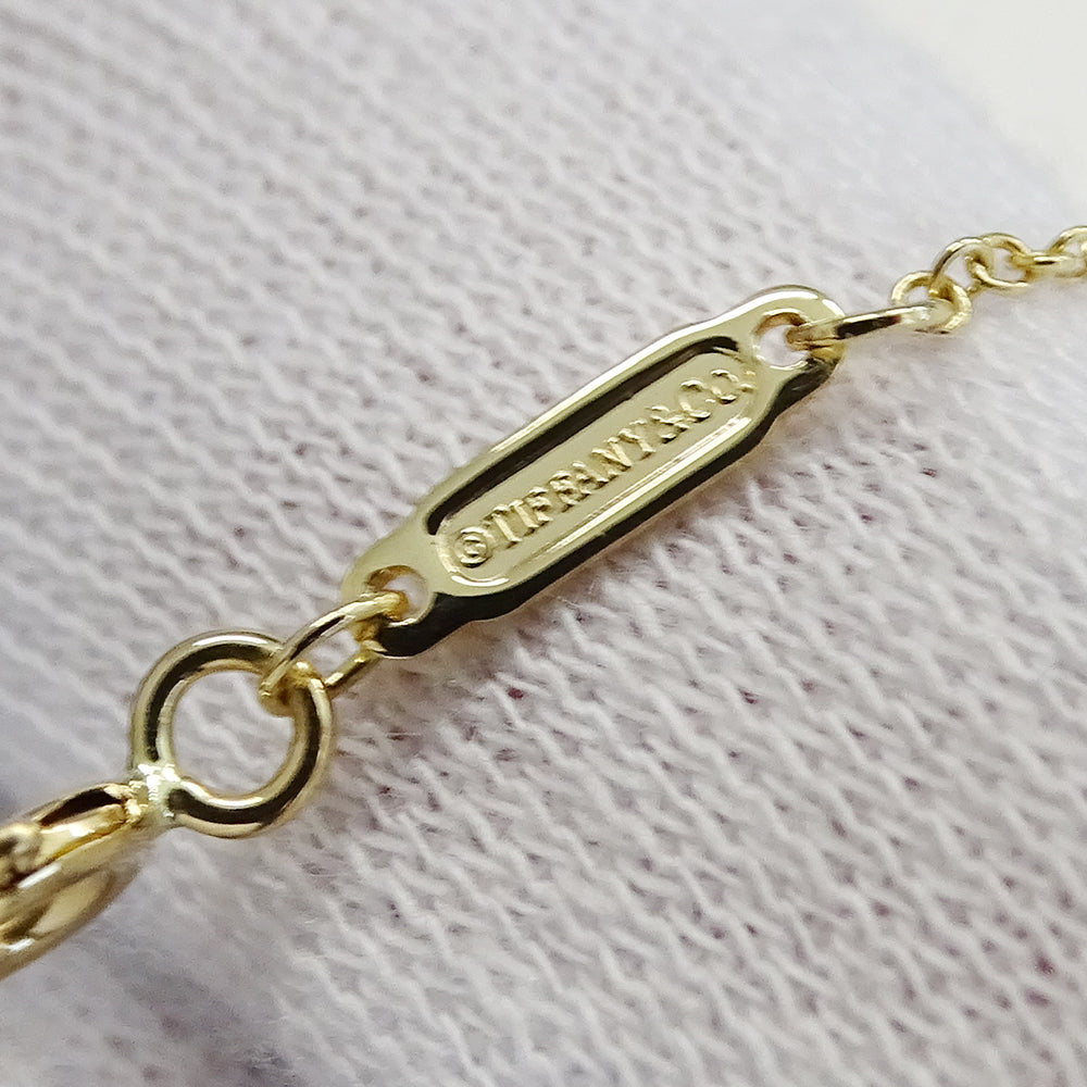 TIFFANY&Co. ティファニー ミニ ハートタグ ネックレス 750YG イエローゴールド レディース 磨き済み【中古】