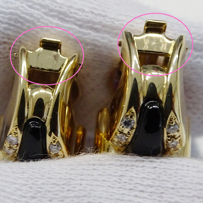 TASAKI タサキ イヤリング K18YG アメジスト ダイヤモンド ゴールド レディース 磨き済み【中古】