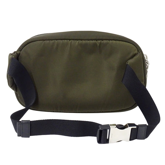 PRADA プラダ ボディバッグ ウエストバッグ カーキ 1BL026 ナイロン レディース メンズ 【中古】