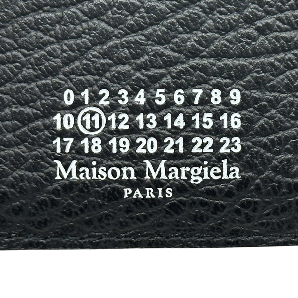 Maison Margiela メゾン マルジェラ スリーフォールドウォレット 三つ折り財布 4ステッチ ブラック SA3U10010 レザー レディース メンズ 【中古】