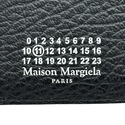 Maison Margiela メゾン マルジェラ スリーフォールドウォレット 三つ折り財布 4ステッチ ブラック SA3U10010 レザー レディース メンズ 【中古】