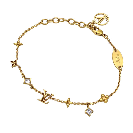 LOUIS VUITTON ルイ・ヴィトン LVインザスカイ ブレスレット メタル ゴールド レディース M1040A 【中古】