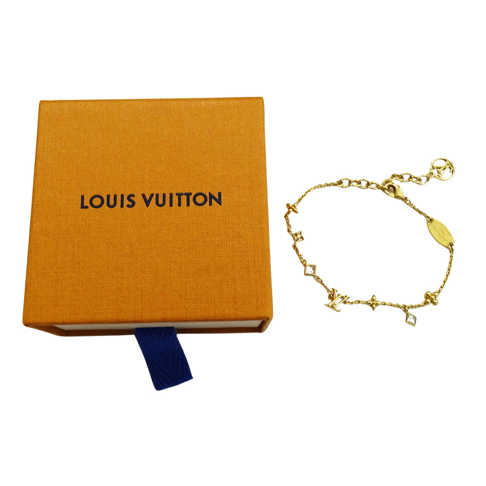 LOUIS VUITTON ルイ・ヴィトン LVインザスカイ ブレスレット メタル ゴールド レディース M1040A 【中古】