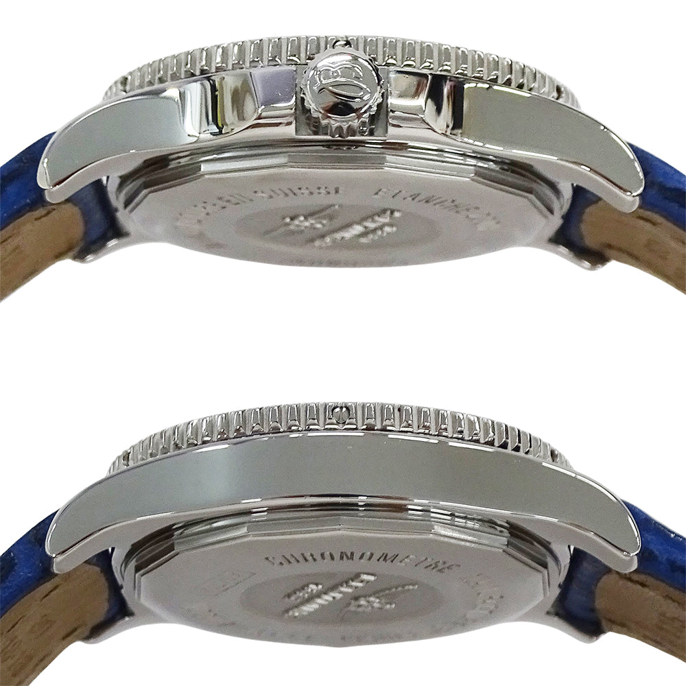 BREITLING ブライトリング スーパーオーシャン A17312 ボーイズ 腕時計 自動巻き AT ステンレス レザー 磨き済み【中古】