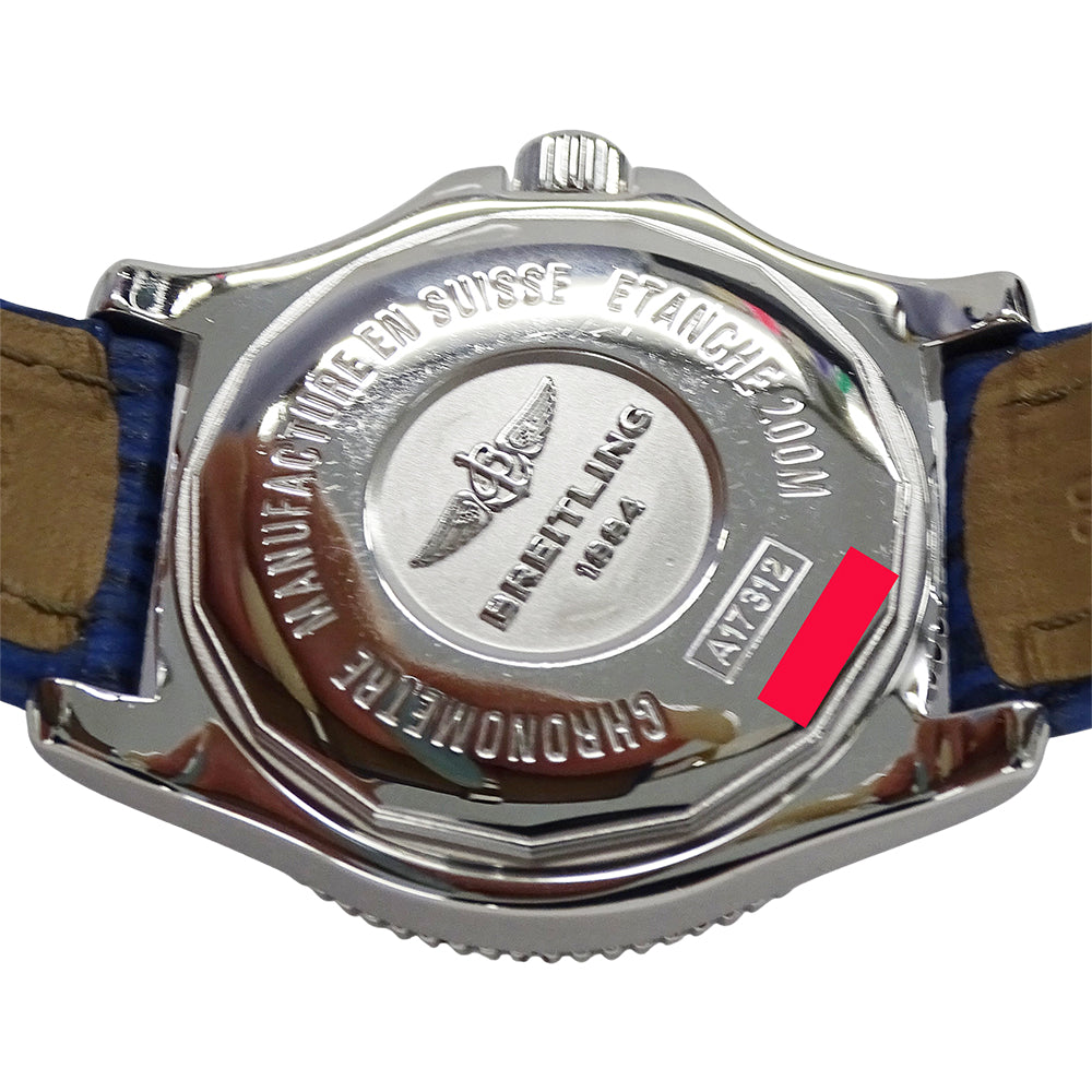 BREITLING ブライトリング スーパーオーシャン A17312 ボーイズ 腕時計 自動巻き AT ステンレス レザー 磨き済み【中古】