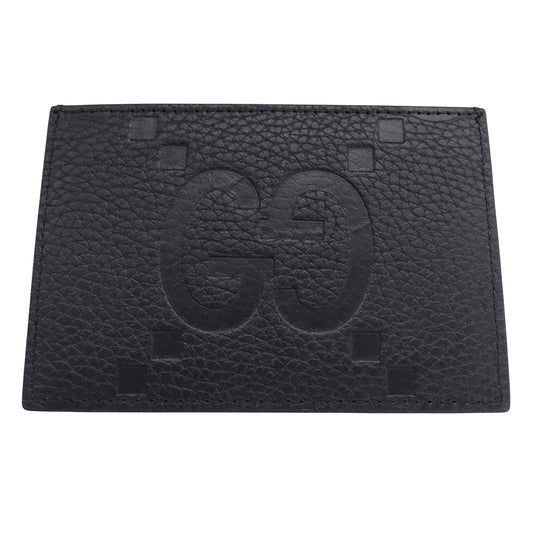 GUCCI グッチ カードケース ジャンボGG マキシ ブラック 812681 レザー レディース メンズ 【中古】