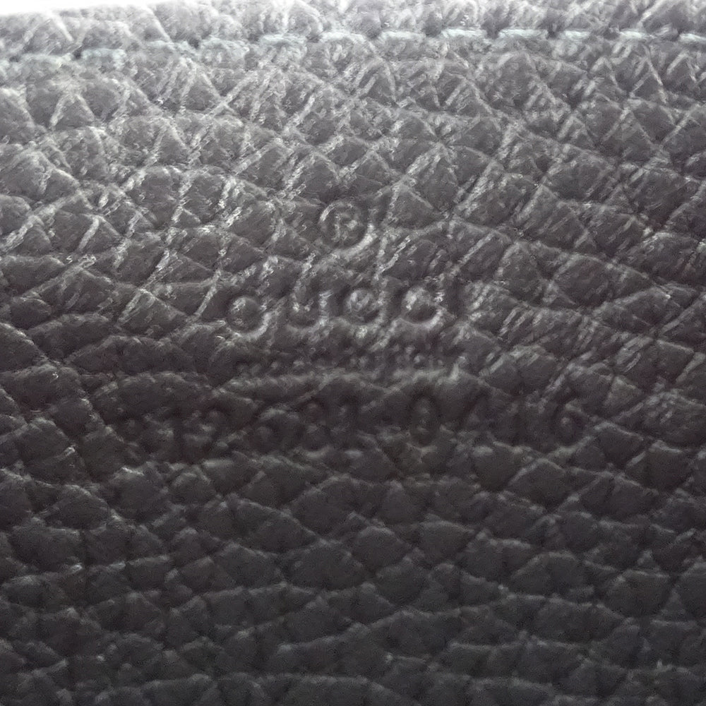 GUCCI グッチ カードケース ジャンボGG マキシ ブラック 812681 レザー レディース メンズ 【中古】