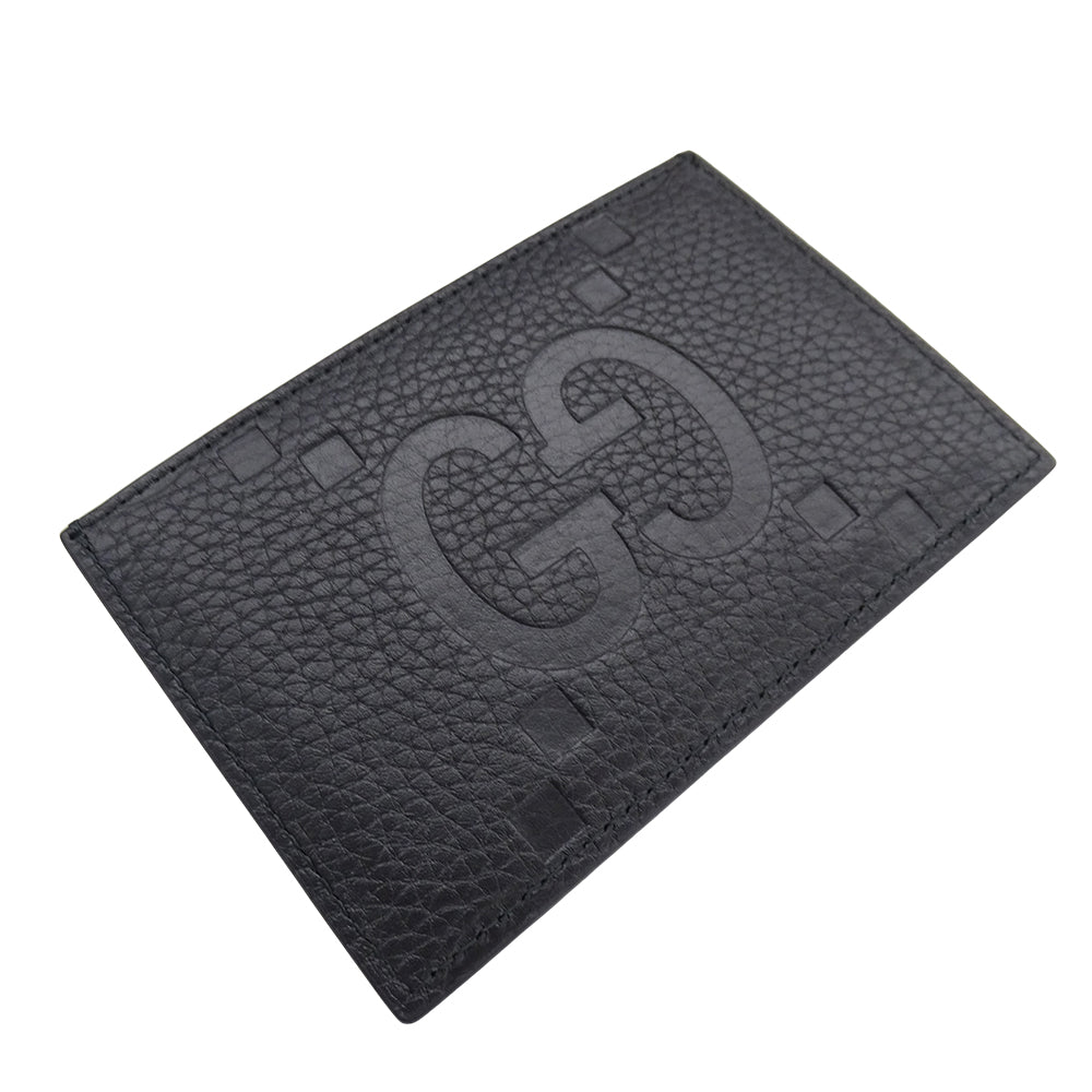 GUCCI グッチ カードケース ジャンボGG マキシ ブラック 812681 レザー レディース メンズ 【中古】