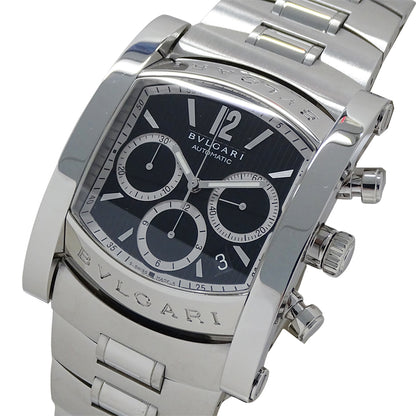 BVLGARI ブルガリ アショーマ AA48SCH メンズ 腕時計 クロノグラフ 自動巻き AT ステンレス 磨き済み【中古】