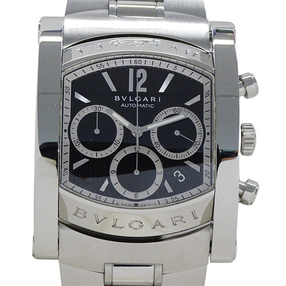 BVLGARI ブルガリ アショーマ AA48SCH メンズ 腕時計 クロノグラフ 自動巻き AT ステンレス 磨き済み【中古】