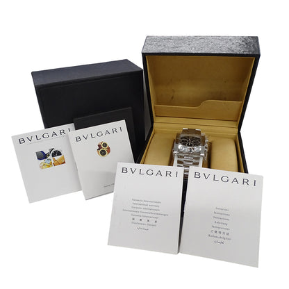BVLGARI ブルガリ アショーマ AA48SCH メンズ 腕時計 クロノグラフ 自動巻き AT ステンレス 磨き済み【中古】