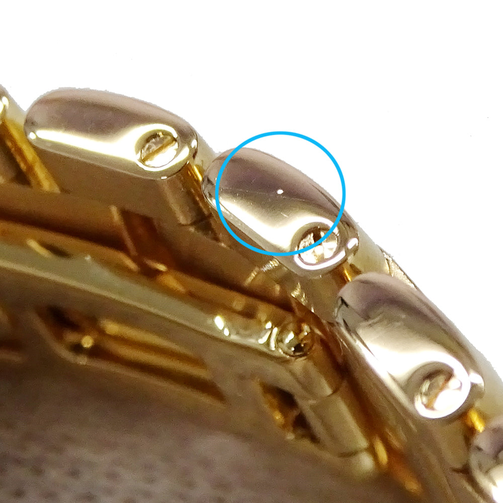 BVLGARI ブルガリ アショーマ AAP26G レディース 腕時計 ダイヤ クオーツ QZ 750PG 18K 磨き済み【中古】