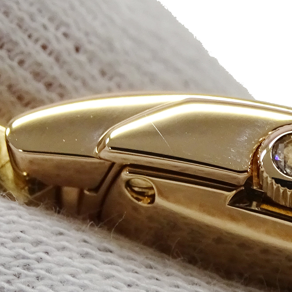 BVLGARI ブルガリ アショーマ AAP26G レディース 腕時計 ダイヤ クオーツ QZ 750PG 18K 磨き済み【中古】