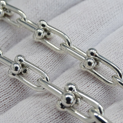 TIFFANY&Co. ティファニー ハードウェア グラジュエイテッド リンク ネックレス SV925 シルバー レディース メンズ 磨き済み【中古】