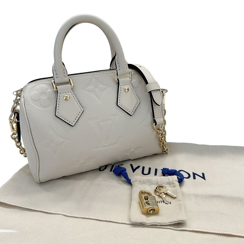 LOUIS VUITTON ルイ・ヴィトン アンプラント スピーディ バンドリエール20 2wayバッグ クレーム M58954 モノグラムアンプラント レディース 【中古】