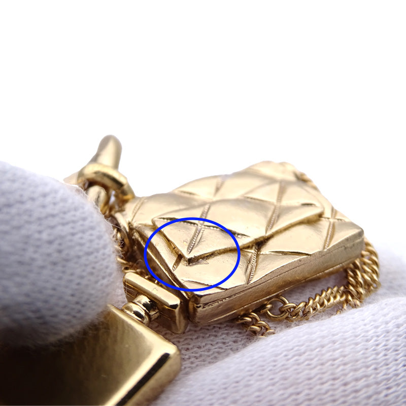 CHANEL シャネル ブローチ GP ゴールド グリーン レッド 02P【中古】