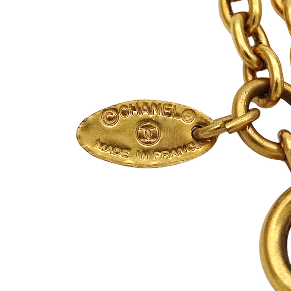 CHANEL シャネル ネックレス マトラッセ GP ゴールド レディース メンズ 【中古】