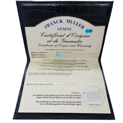 FRANCK MULLER フランクミュラー ロングアイランド 902QZ レディース 腕時計 クオーツ 750PG レザー 磨き済み【中古】