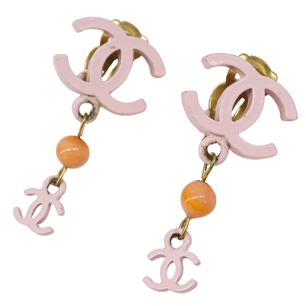 CHANEL シャネル イヤリング メタル ピンク レディース 【中古】
