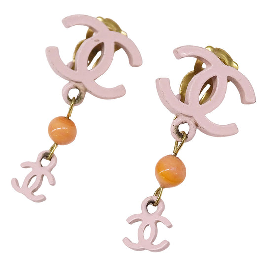 CHANEL シャネル イヤリング メタル ピンク レディース 【中古】