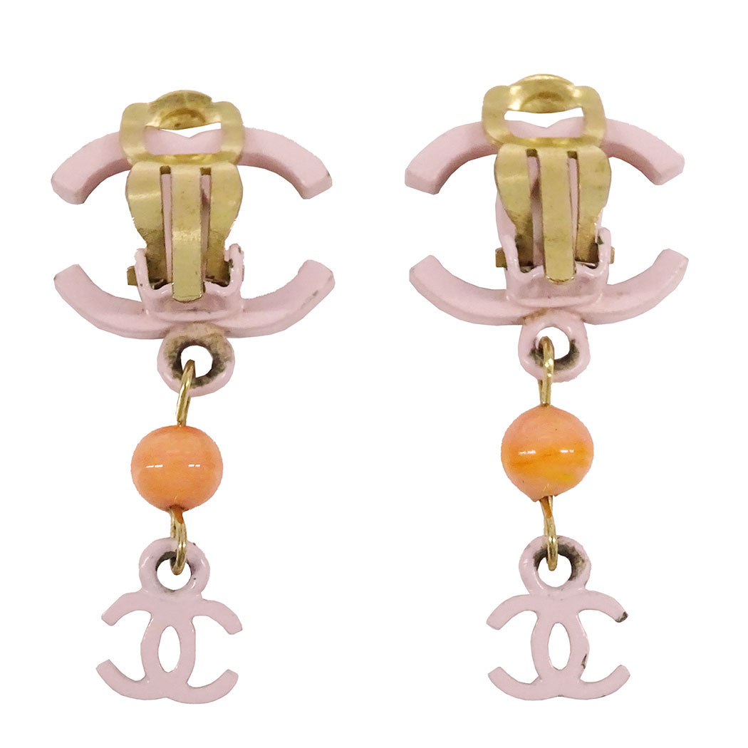 CHANEL シャネル イヤリング メタル ピンク レディース 【中古】