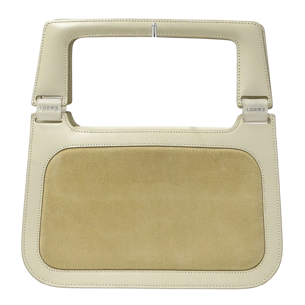 LOEWE ロエベ ハンドバッグ ベージュ スエード レディース 【中古】