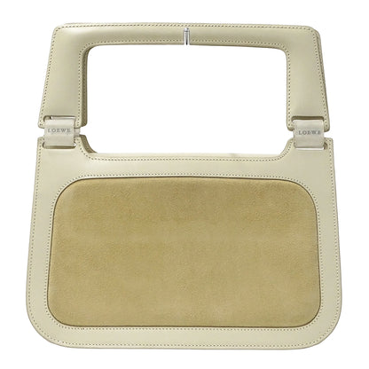 LOEWE ロエベ ハンドバッグ ベージュ スエード レディース 【中古】