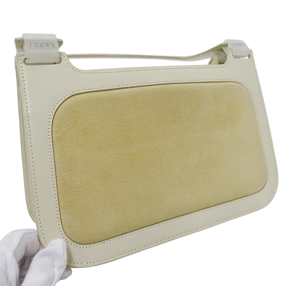 LOEWE ロエベ ハンドバッグ ベージュ スエード レディース 【中古】