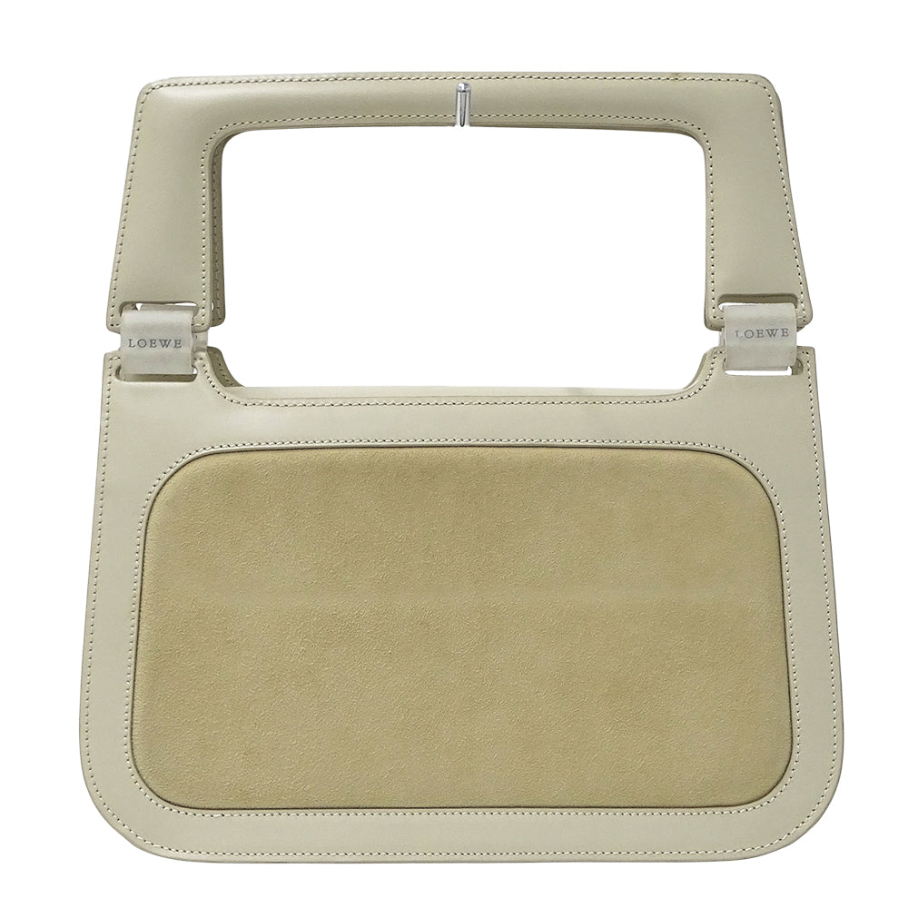 LOEWE ロエベ ハンドバッグ ベージュ スエード レディース 【中古】