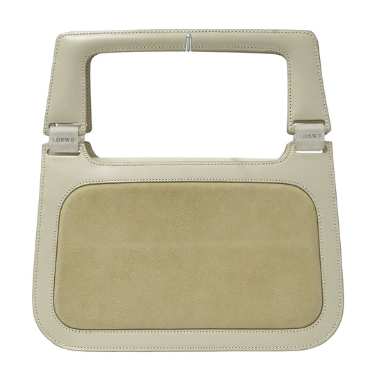 LOEWE ロエベ ハンドバッグ ベージュ スエード レディース 【中古】