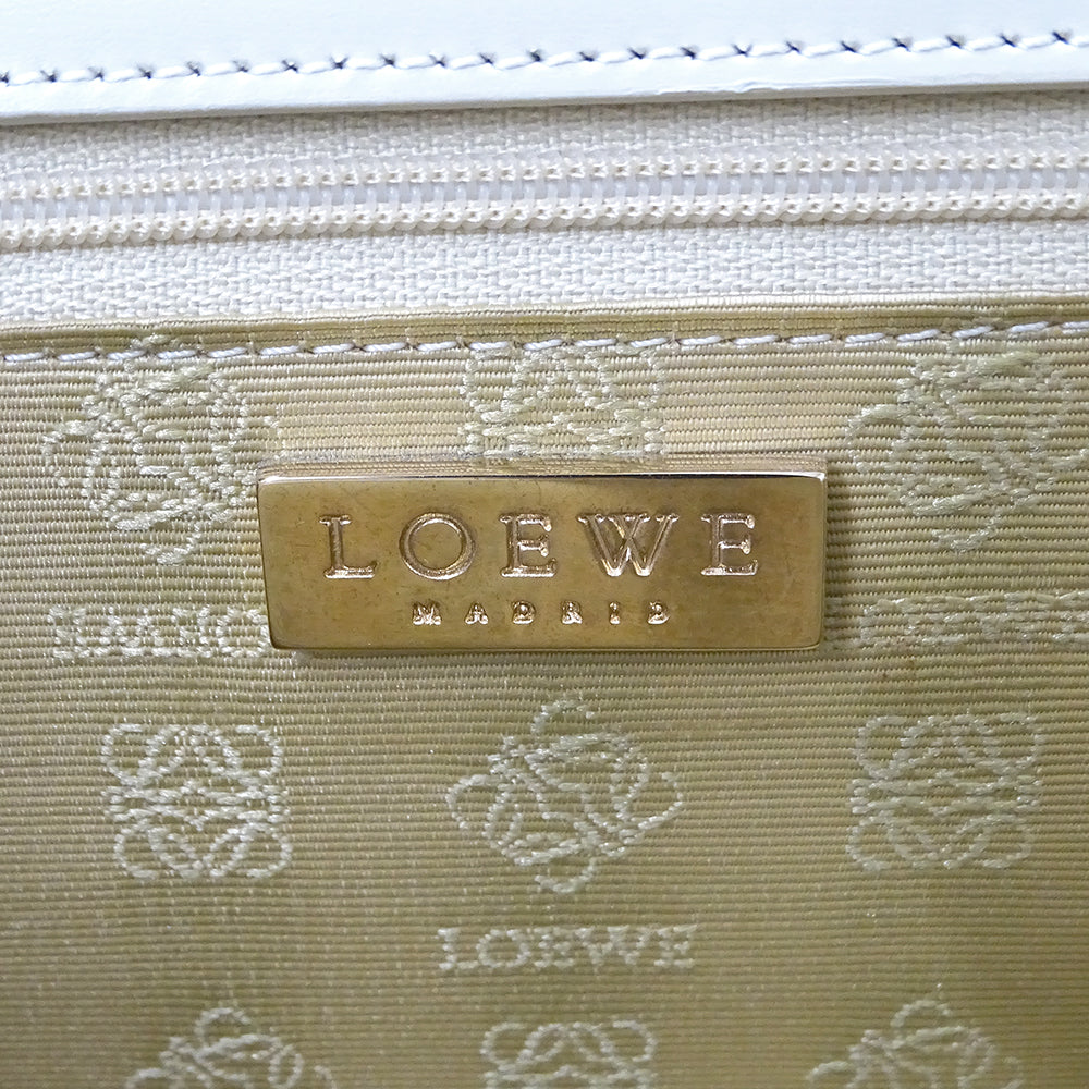 LOEWE ロエベ ハンドバッグ ベージュ スエード レディース 【中古】