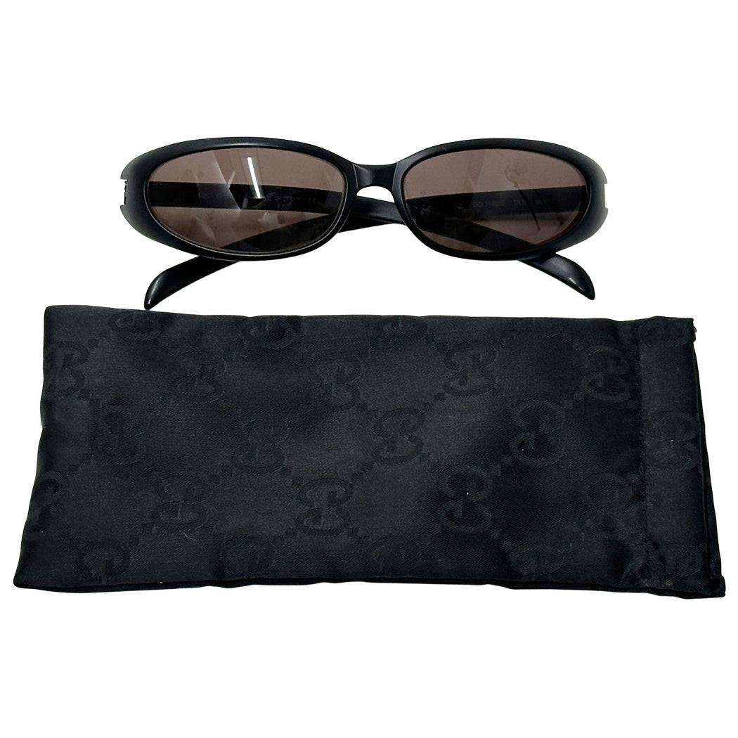 GUCCI グッチ サングラス ブラック GG1189/S オーバル レディース メンズ 【中古】