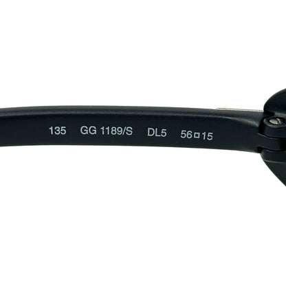 GUCCI グッチ サングラス ブラック GG1189/S オーバル レディース メンズ 【中古】