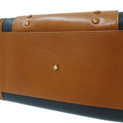 Chloe クロエ アリス ハンドバッグ ブラウン ブラック レザー レディース 【中古】
